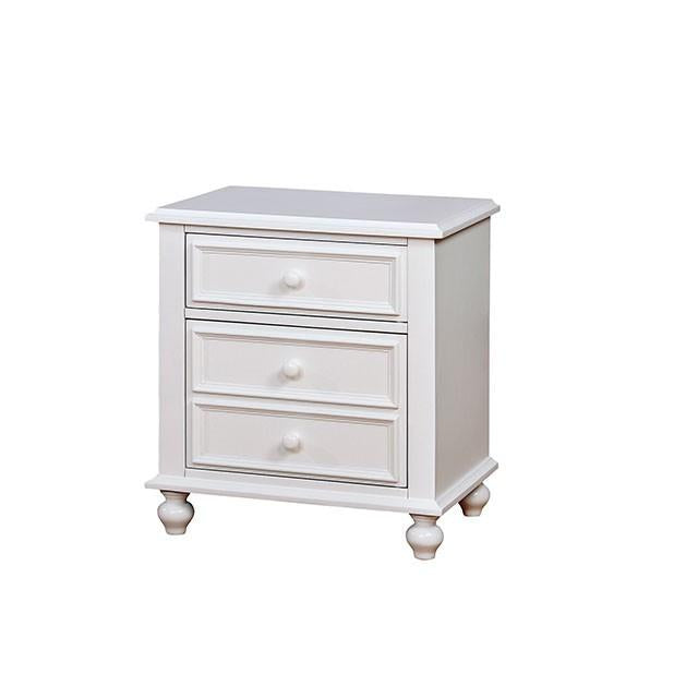 OLIVIA White Night Stand - Imperial Furniture (Las Vegas, NV) - Multi Location