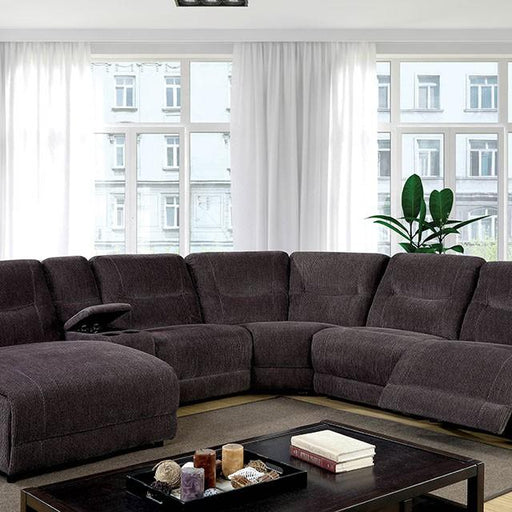 KARLEE II Gray Sectional w/ Console - Imperial Furniture (Las Vegas, NV) - Multi Location