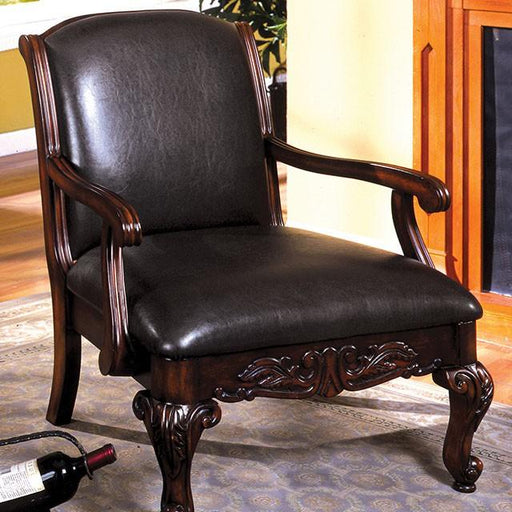 Sheffield Antique Dark Cherry Accent Chair - Imperial Furniture (Las Vegas, NV) - Multi Location