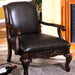 Sheffield Antique Dark Cherry Accent Chair - Imperial Furniture (Las Vegas, NV) - Multi Location
