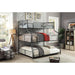 Olga III Sand Black Twin/Full/Queen Bunk Bed - Imperial Furniture (Las Vegas, NV) - Multi Location