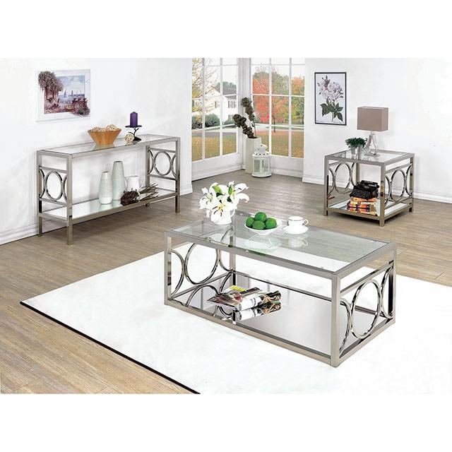 RYLEE Chrome Coffee Table, Chrome - Imperial Furniture (Las Vegas, NV) - Multi Location