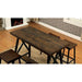 Lainey Weathered Medium Oak/Black Counter Ht. Table - Imperial Furniture (Las Vegas, NV) - Multi Location