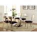 NOVA Silver/Black Side Chair (2/CTN) - Imperial Furniture (Las Vegas, NV) - Multi Location