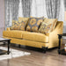 Viscontti Gold/Gray Love Seat, Gold - Imperial Furniture (Las Vegas, NV) - Multi Location
