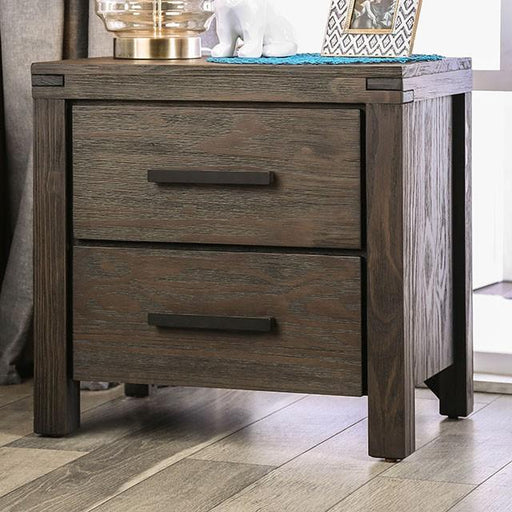 Rexburg Wire-Brushed Rustic Brown Night Stand - Imperial Furniture (Las Vegas, NV) - Multi Location
