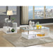 Torkel White/Chrome Coffee Table - Imperial Furniture (Las Vegas, NV) - Multi Location