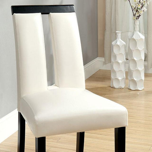Luminar Black/White Side Chair (2/CTN) - Imperial Furniture (Las Vegas, NV) - Multi Location
