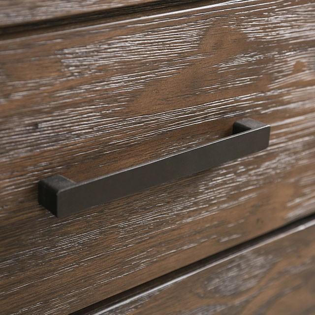 Rexburg Wire-Brushed Rustic Brown Night Stand - Imperial Furniture (Las Vegas, NV) - Multi Location
