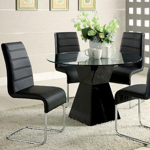 Mauna Black Round Dining Table - Imperial Furniture (Las Vegas, NV) - Multi Location
