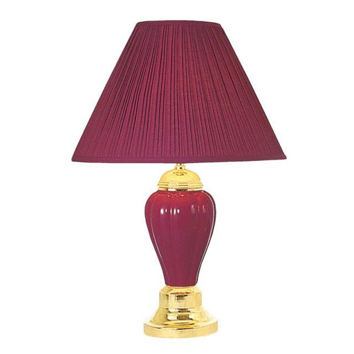 SCARLETT Burgundy Table Lamp (6/CTN) - Imperial Furniture (Las Vegas, NV) - Multi Location