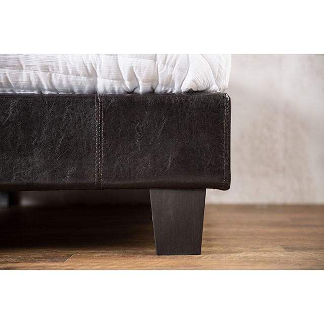 Evans Bed Espresso & Pink - Imperial Furniture (Las Vegas, NV) - Multi Location