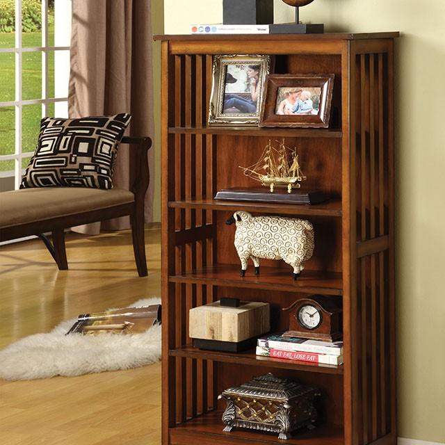 Valencia I Antique Oak Media Shelf - Imperial Furniture (Las Vegas, NV) - Multi Location