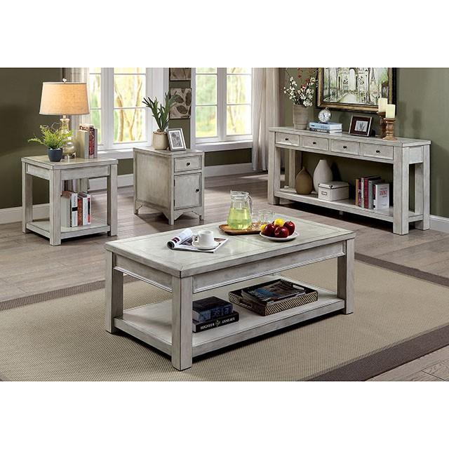 Meadow Antique White Sofa Table - Imperial Furniture (Las Vegas, NV) - Multi Location
