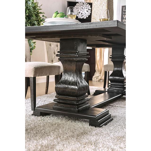 Nerissa Antique Black Dining Table - Imperial Furniture (Las Vegas, NV) - Multi Location