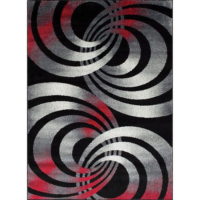 Serang Gray/Red 5' X 7' Area Rug - Imperial Furniture (Las Vegas, NV) - Multi Location