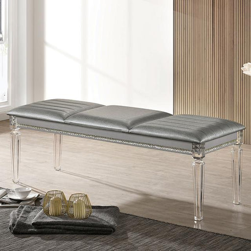 MADDIE Bench, Silver - Imperial Furniture (Las Vegas, NV) - Multi Location