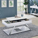 TITUS Coffee Table, White/Chrome - Imperial Furniture (Las Vegas, NV) - Multi Location