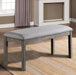 LAQUILA Bench, Gray - Imperial Furniture (Las Vegas, NV) - Multi Location