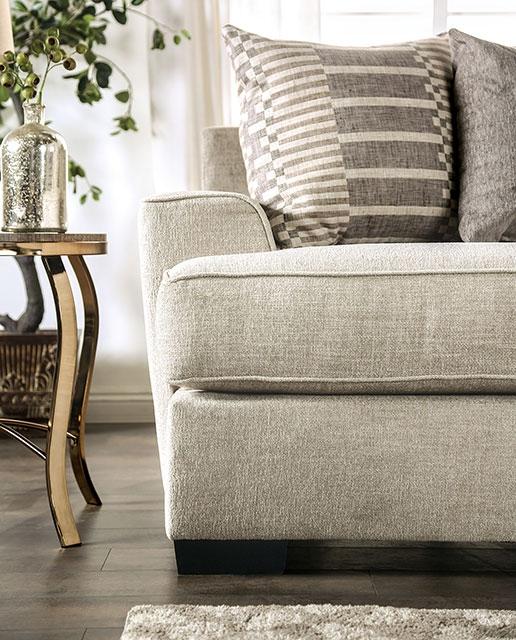 HOLBORN Loveseat, Beige - Imperial Furniture (Las Vegas, NV) - Multi Location