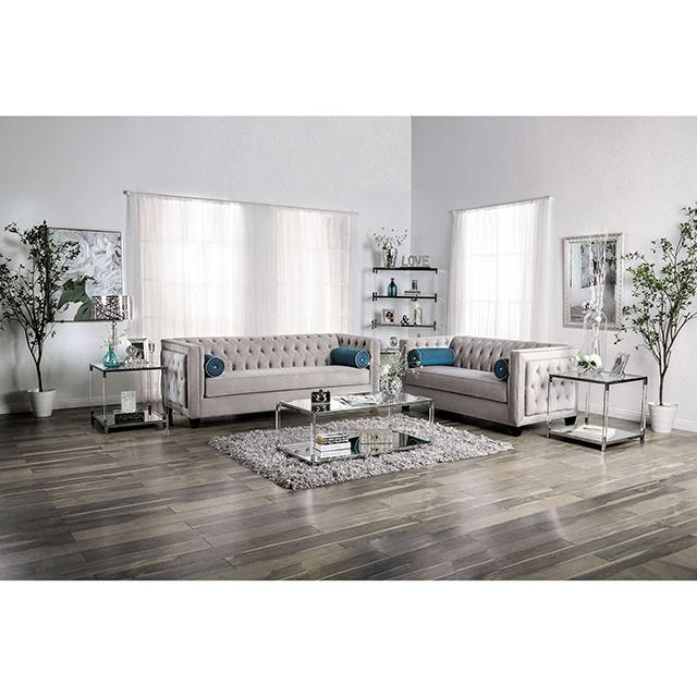 Silvan Gray Love Seat - Imperial Furniture (Las Vegas, NV) - Multi Location