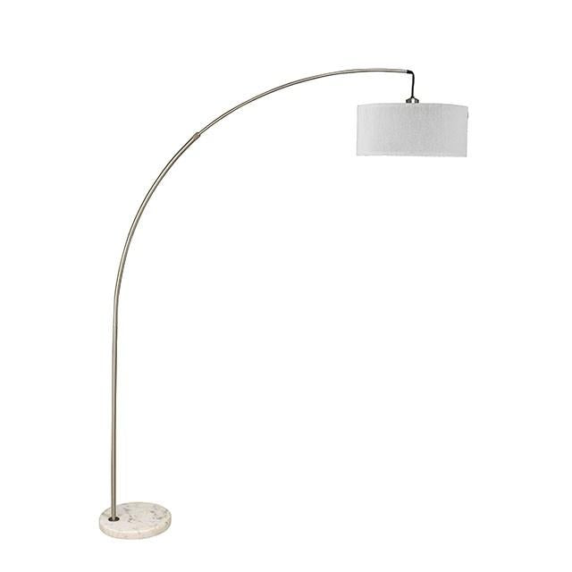 Jess Brushed Steel Arch Lamp - Imperial Furniture (Las Vegas, NV) - Multi Location