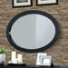 LENNART II Black Oval Mirror - Imperial Furniture (Las Vegas, NV) - Multi Location