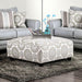 Misty Ivory/Pattern Ottoman - Imperial Furniture (Las Vegas, NV) - Multi Location