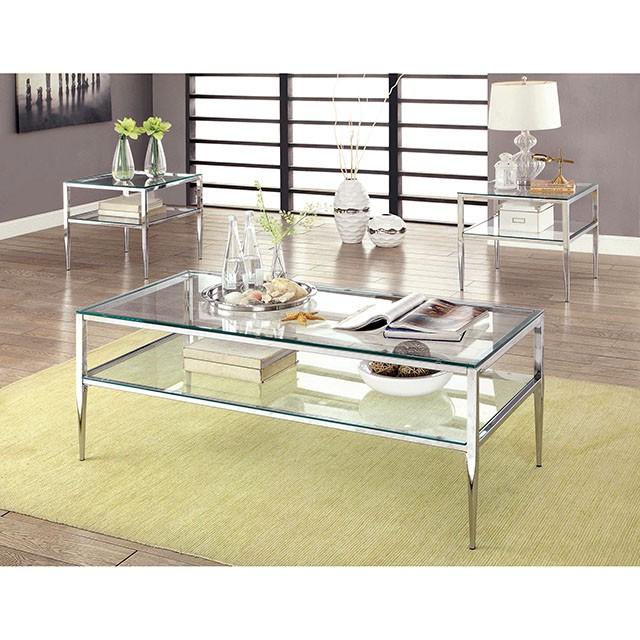 TANIKA Chrome End Table, Chrome - Imperial Furniture (Las Vegas, NV) - Multi Location