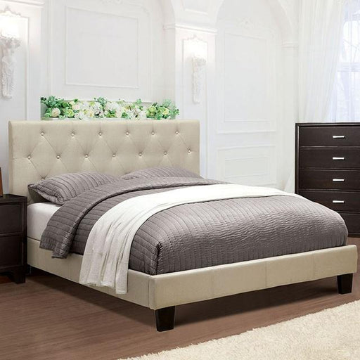 LEEROY Queen & Twin Bed Ivory & Gray - Imperial Furniture (Las Vegas, NV) - Multi Location