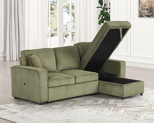Yves Sectional Green - Imperial Furniture (Las Vegas, NV) - Multi Location