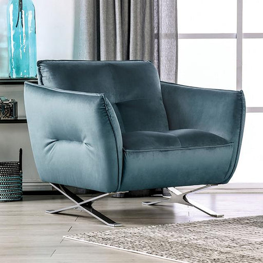 Civellutino Chair Teal - Imperial Furniture (Las Vegas, NV) - Multi Location