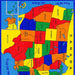 ABBEY Us Map 5' X 8' Area Rug - Imperial Furniture (Las Vegas, NV) - Multi Location