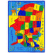 ABBEY Us Map 5' X 8' Area Rug - Imperial Furniture (Las Vegas, NV) - Multi Location