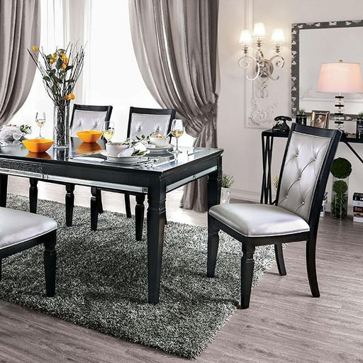 Alena Black/Silver Dining Table - Imperial Furniture (Las Vegas, NV) - Multi Location