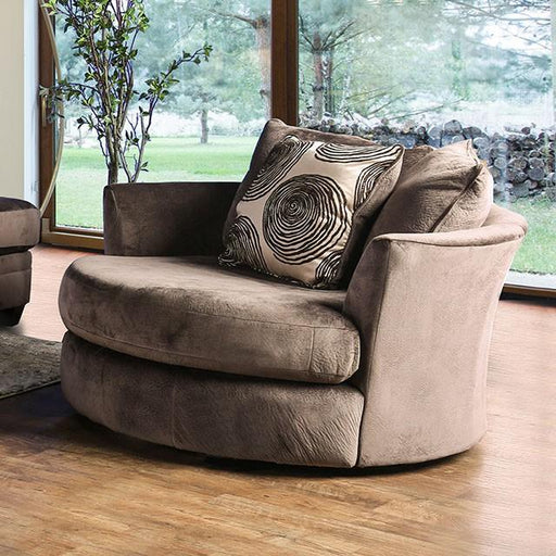 Bonaventura Brown Swivel Chair - Imperial Furniture (Las Vegas, NV) - Multi Location
