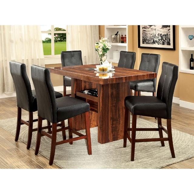 BONNEVILLE II Brown Cherry/Black Counter Ht. Chair (2/CTN) - Imperial Furniture (Las Vegas, NV) - Multi Location
