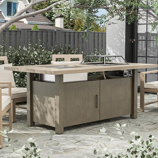 Bordeaux Dining Table w/ Fire Pit & Cooler - Imperial Furniture (Las Vegas, NV) - Multi Location
