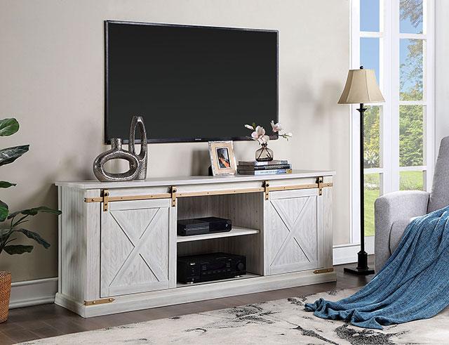 BORREGO TV Stand, Antique White - Imperial Furniture (Las Vegas, NV) - Multi Location