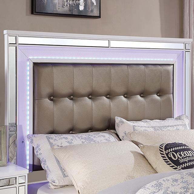 BRACHIUM Cal.King Bed, White - Imperial Furniture (Las Vegas, NV) - Multi Location