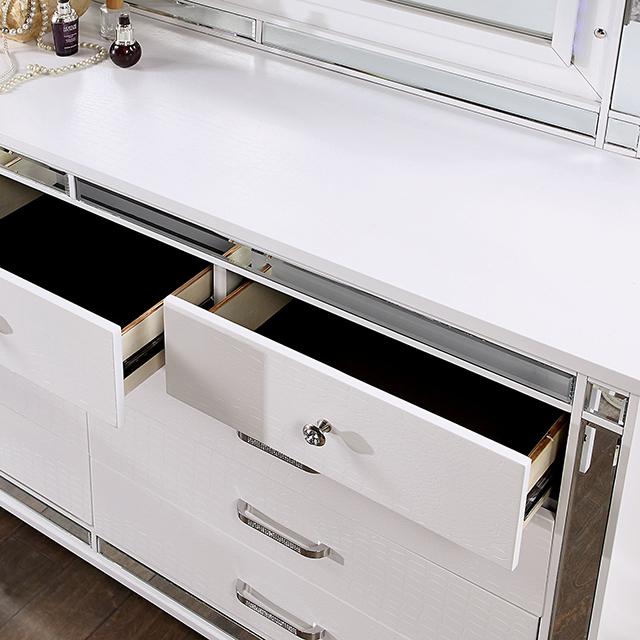 BRACHIUM Queen Bed, White - Imperial Furniture (Las Vegas, NV) - Multi Location