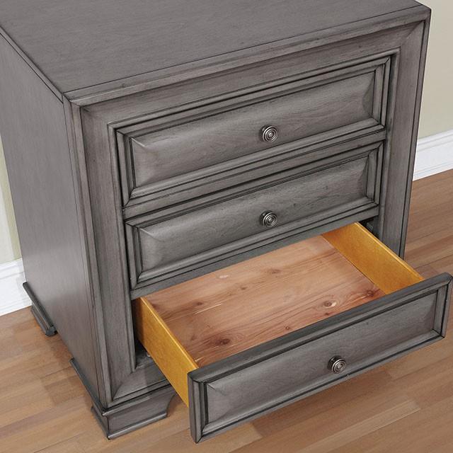 Brandt Gray Night Stand - Imperial Furniture (Las Vegas, NV) - Multi Location