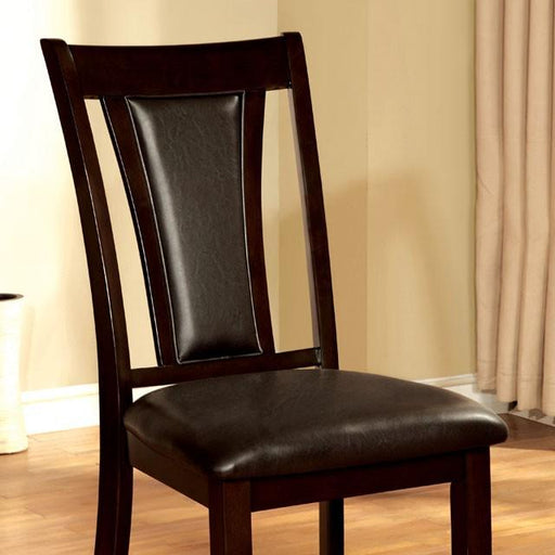 BRENT Dark Cherry/Espresso Side Chair (2/CTN) - Imperial Furniture (Las Vegas, NV) - Multi Location