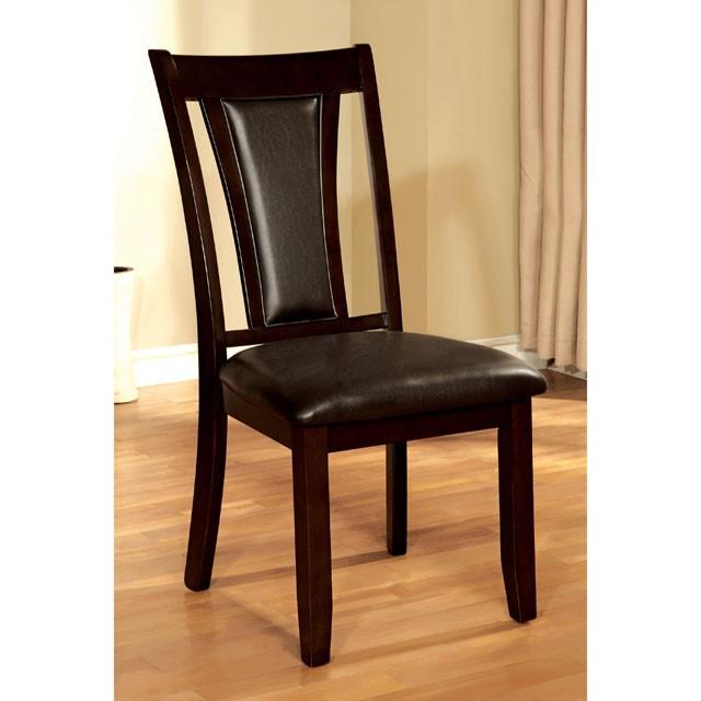 BRENT Dark Cherry/Espresso Side Chair (2/CTN) - Imperial Furniture (Las Vegas, NV) - Multi Location