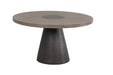 Broager 5 Pc Dining Table Set (Light Gray Swivel Chairs) - Imperial Furniture (Las Vegas, NV) - Multi Location