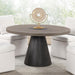 Broager 5 Pc Dining Table Set (Light Gray Swivel Chairs) - Imperial Furniture (Las Vegas, NV) - Multi Location