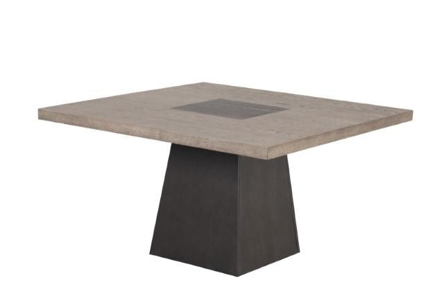 Broager 5 Pc Dining Table Set (White Caster Chairs) Walnut - Imperial Furniture (Las Vegas, NV) - Multi Location