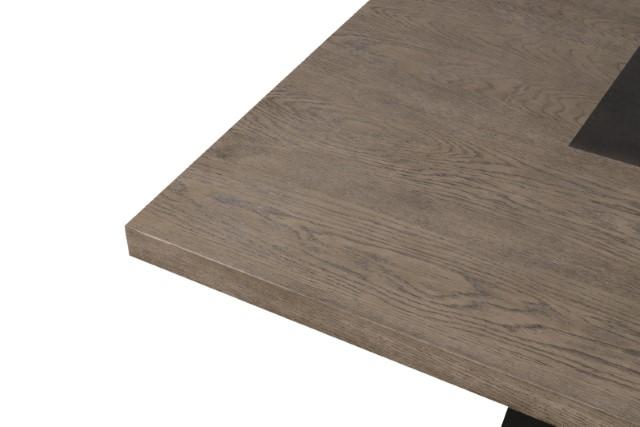 Broager 5 Pc Dining Table Set (White Caster Chairs) Walnut - Imperial Furniture (Las Vegas, NV) - Multi Location