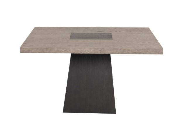 Broager 5 Pc Dining Table Set (White Caster Chairs) Walnut - Imperial Furniture (Las Vegas, NV) - Multi Location