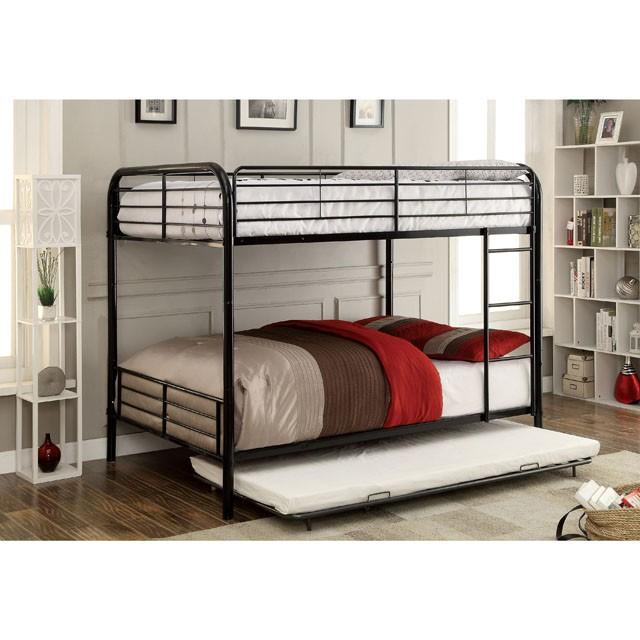 BROCKET Black Metal Full/Full Bunk Bed - Imperial Furniture (Las Vegas, NV) - Multi Location